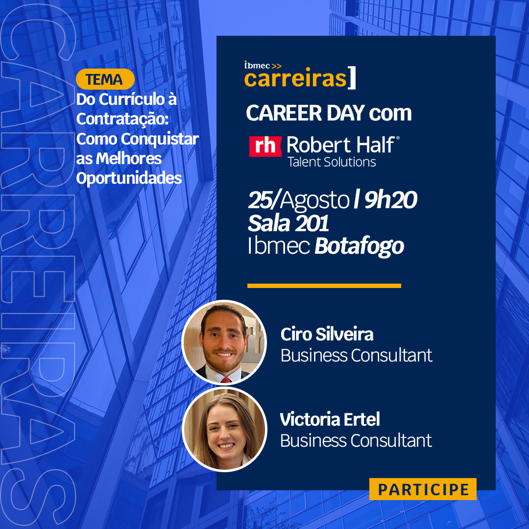 Career Day com a Robert Half | Carreiras Ibmec RJ